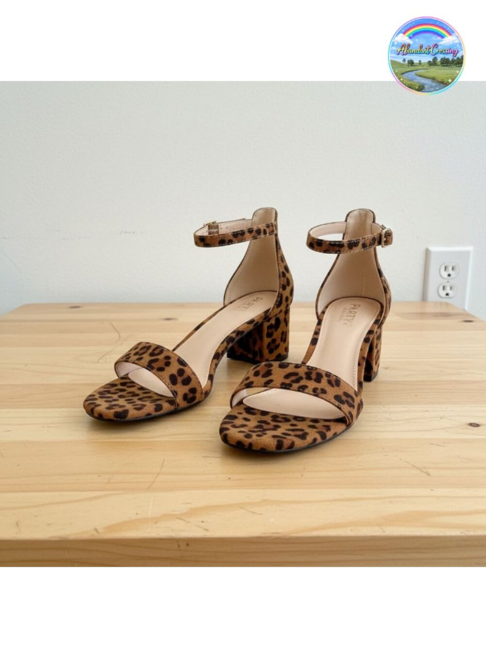 Women's Open Toe Ankle Strap Low Block Chunky Heel Sandals Faux Leather